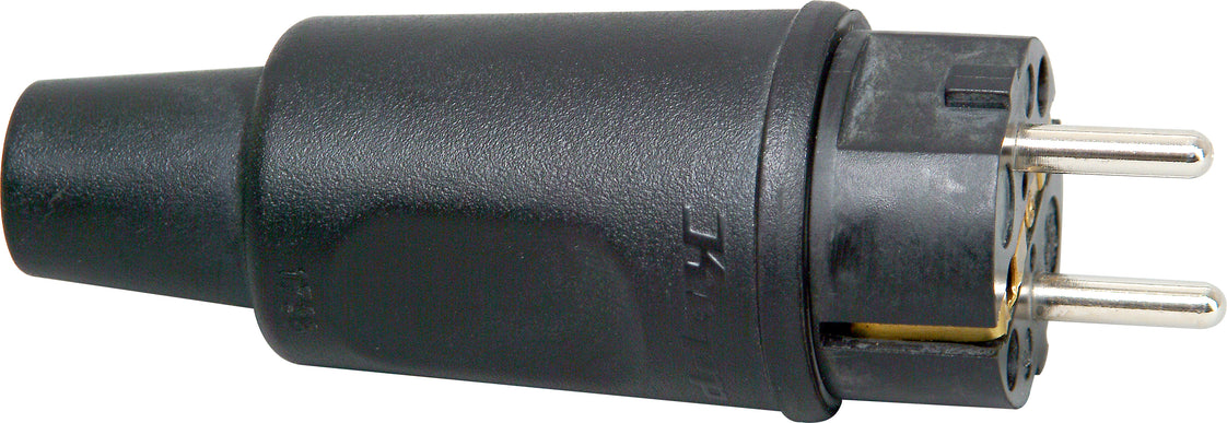 Fiche de terre en caoutchouc de Kopp avec protection IP44 pour usage intensif - 1790.1605.9 [10 Pieces]