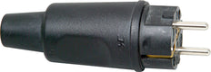 Fiche de terre en caoutchouc de Kopp avec protection IP44 pour usage intensif - 1790.1605.9 [10 Pieces]