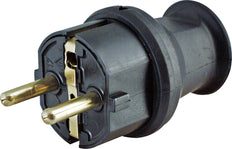 Kopp Grounded Plug Polyamide PVC Rubber Black - 1797.1600.5 [20 Pieces]