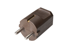 Martin Kaiser Brown MK Plug avec contact de mise à la terre et manchon noir - 519oT/br [50 Pieces]