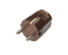 Martin Kaiser Brown Plug avec contact de mise à la terre - 614/br [60 Pieces]