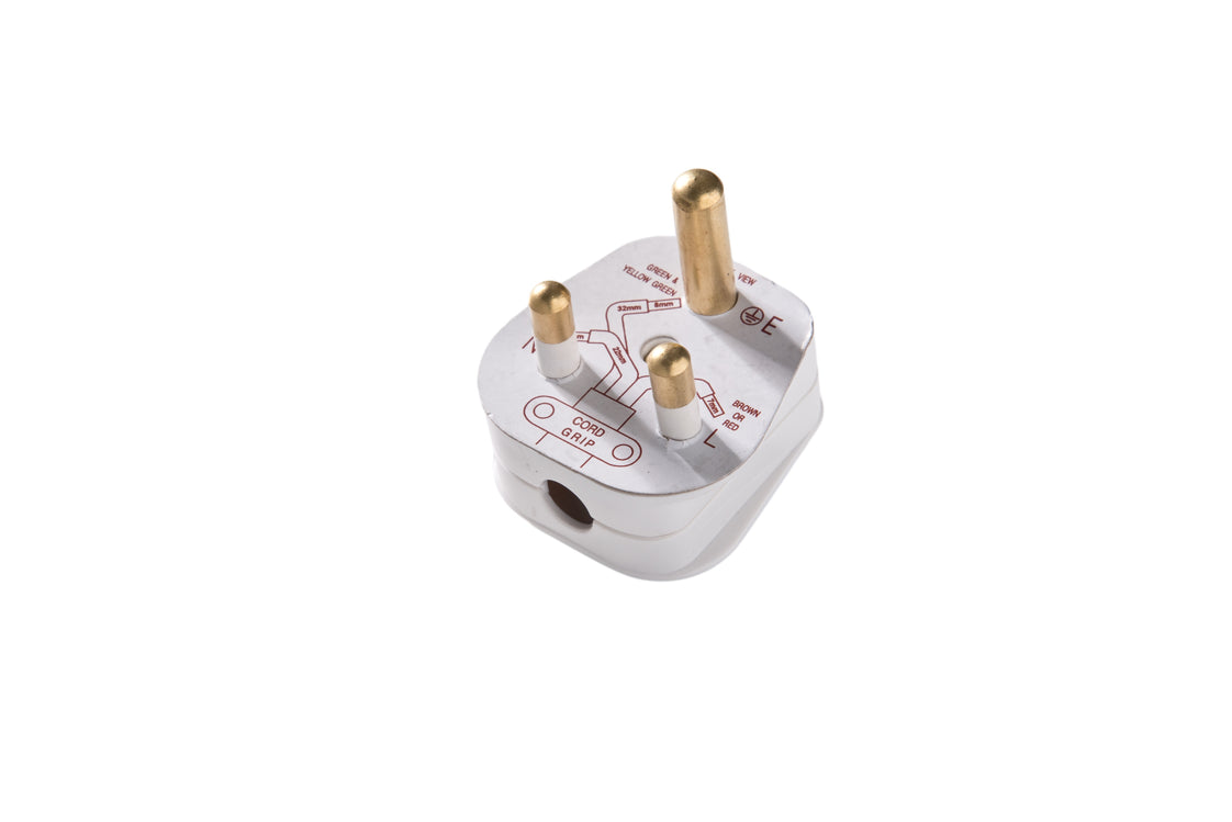 Martin Kaiser Type M BS 546 Earthed Right Angle Plug White - 854/ws [25 Pieces]