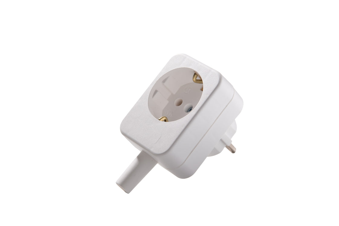 Martin Kaiser Arctic White Adapter Plug avec contact de mise à la terre - 595/20/kws [15 Pieces]
