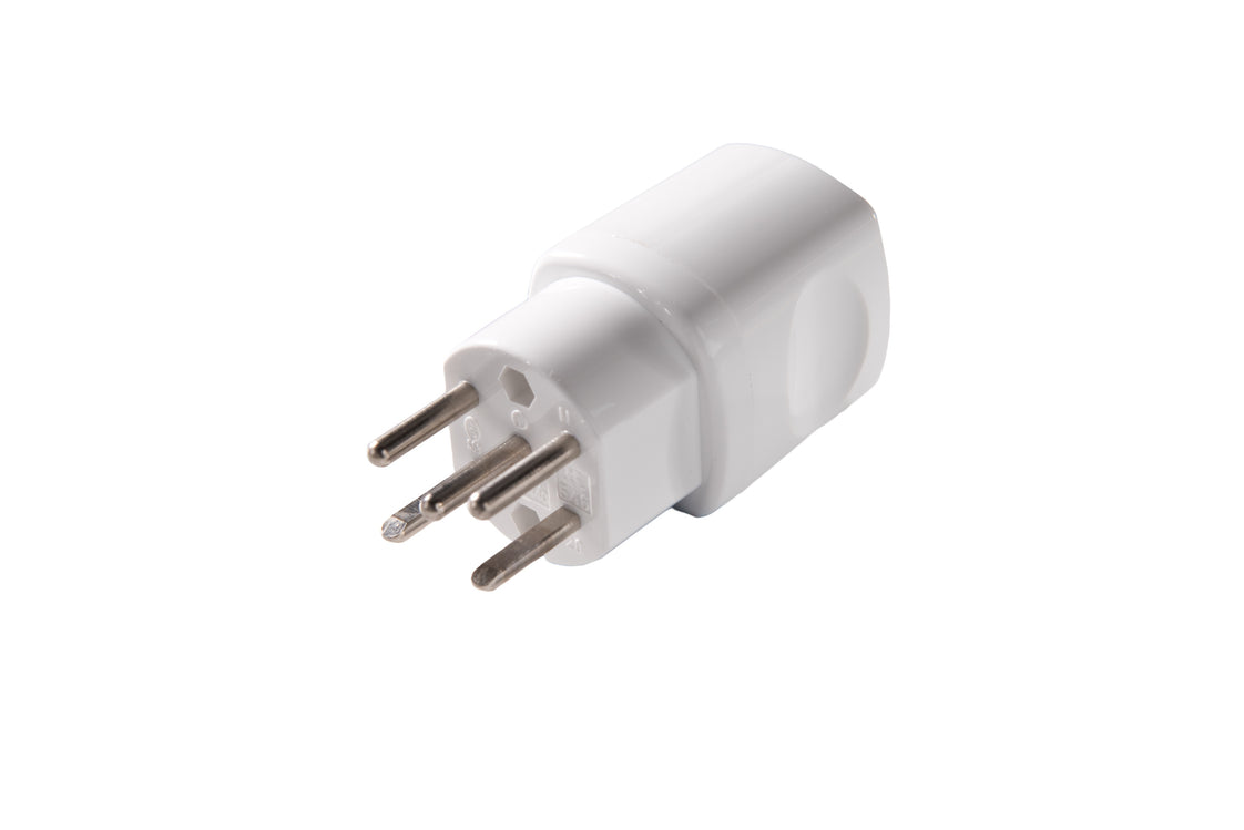 Martin Kaiser Swiss Type 15 Plug 10 Amp 5 Pole Arctic White - 546/kws [30 Pieces]
