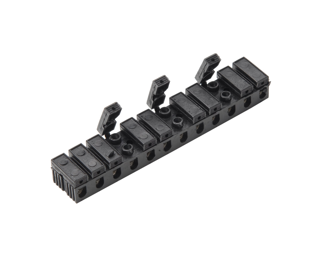 Martin Kaiser 12-Pole Terminal Block 6mm2 With Cover Black - 636/sw [50 Pieces]
