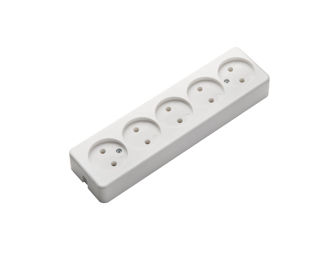Martin Kaiser 5-Way Unearthed Table Socket 16A Arctic White (Prise européenne) - 512/kws [30 Pieces]