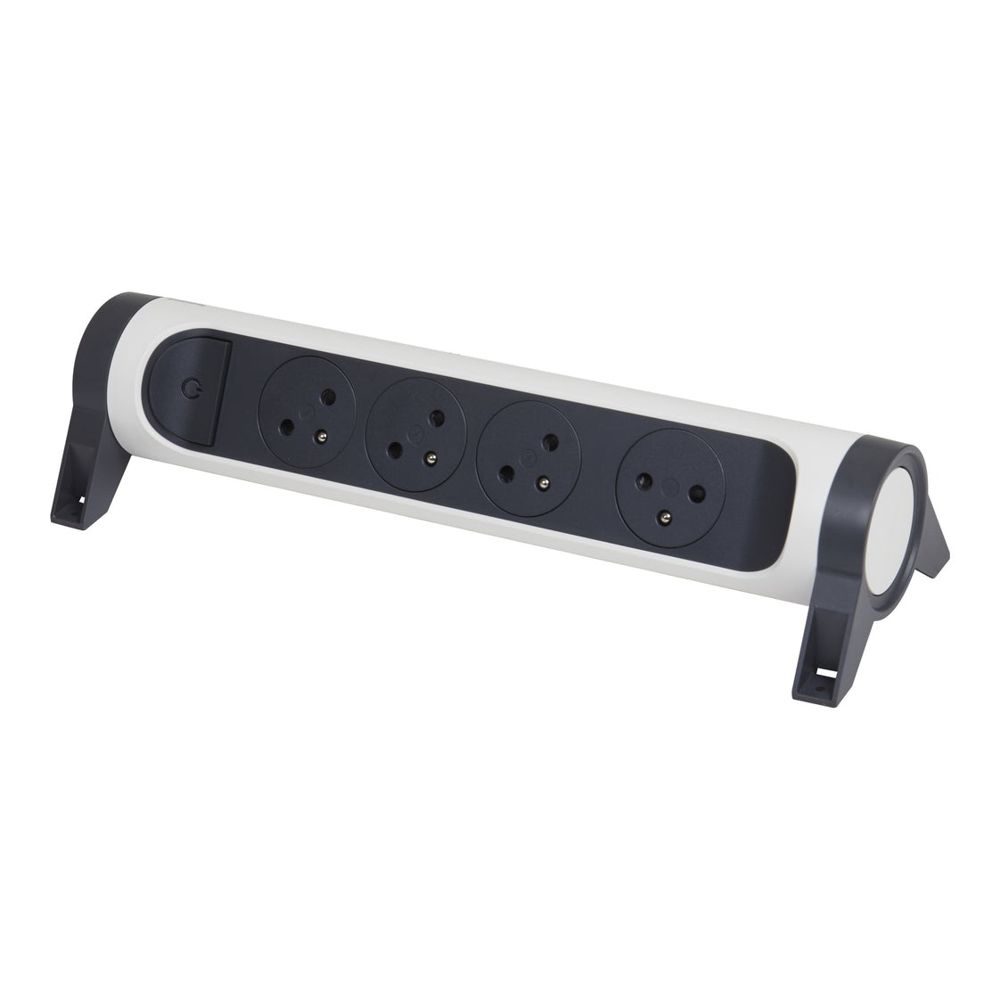 Legrand Premium Prise de Contact 4x2P Sans Cordon Noir Blanc (Prise européenne) - 049465 [5 Pièces]