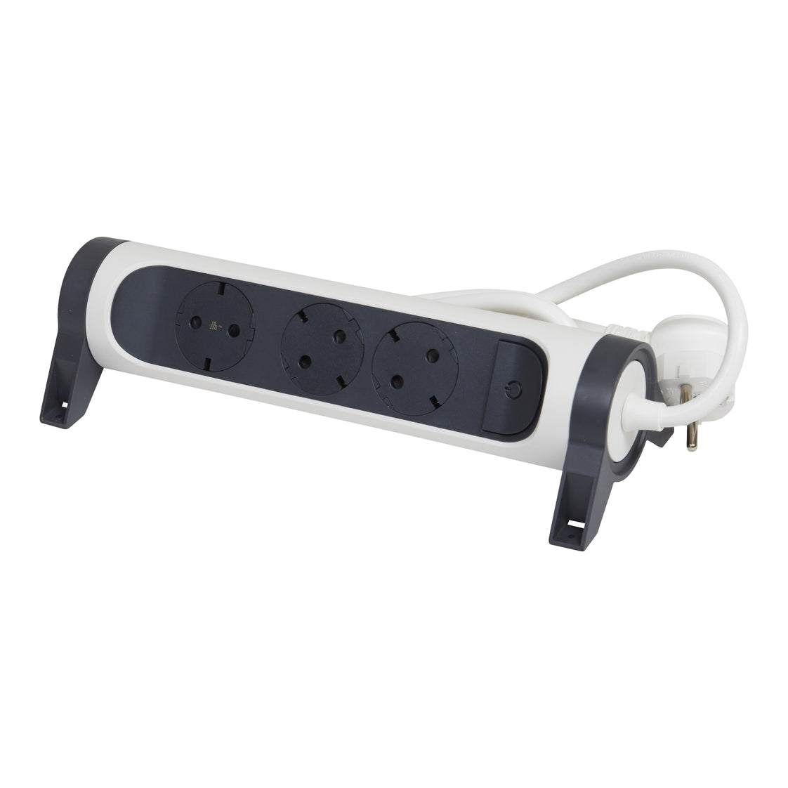 Legrand Premium Bloc multiprises rotatif à 6 prises avec cordon de 3m (Prise européenne) - 694539 [5 Pièces]