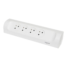 Legrand Prise à monter 4x2P sans cordon blanc 90 degres (Prise européenne) - 049408 [5 Pièces]