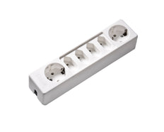 Martin Kaiser Prise 6 voies avec 2 prises Schuko et 4 prises Euro 2.5Amp blanc arctique (Prise européenne) - 1012/kws [30 Pieces]