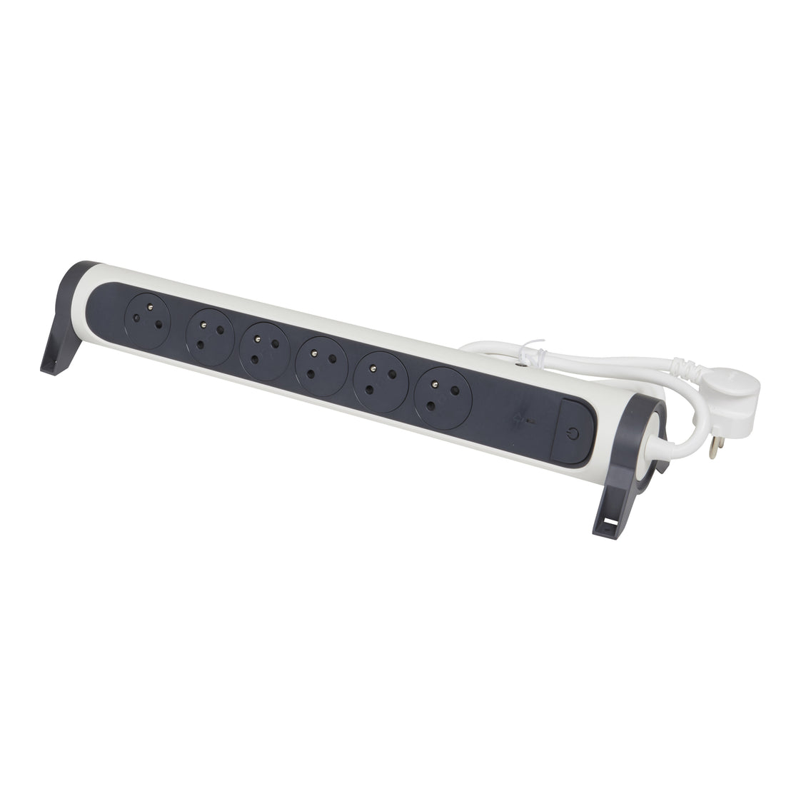 Legrand Premium Prise Automatique 6x2P Avec Terre 1.5m Noir-Blanc (Prise européenne) - 049441 [5 Pièces]