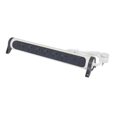 Legrand Premium Prise Automatique 6x2P Avec Terre 1.5m Noir-Blanc (Prise européenne) - 049441 [5 Pièces]
