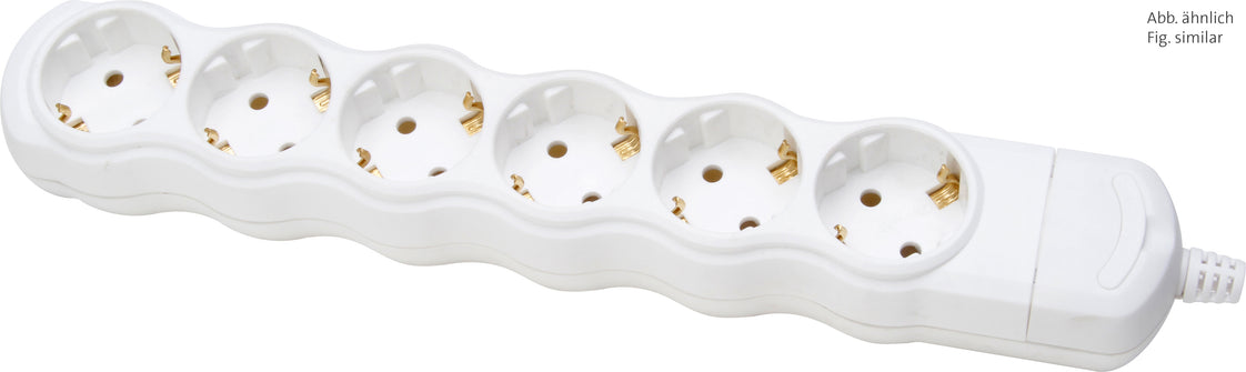 Kopp Bloc de prises blanc 6 prises sans cordon - 129401009 [5 pièces]