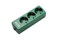 Martin Kaiser 3-Way Socket 45 Degree With Earthing Contact Green (Prise européenne) - 1047/gn [40 Pieces]
