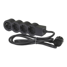 Legrand Standard Outlet 4x2P+A 3M Cord Black (Prise européenne) - 694562 [10 Pieces]