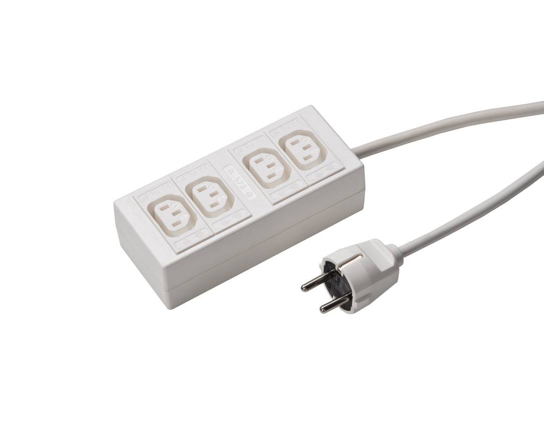 Martin Kaiser 4-Way C13 Socket Combination 1.5m H05VVF3G1.0 - 573ZL/740/KWS [10 Pieces]