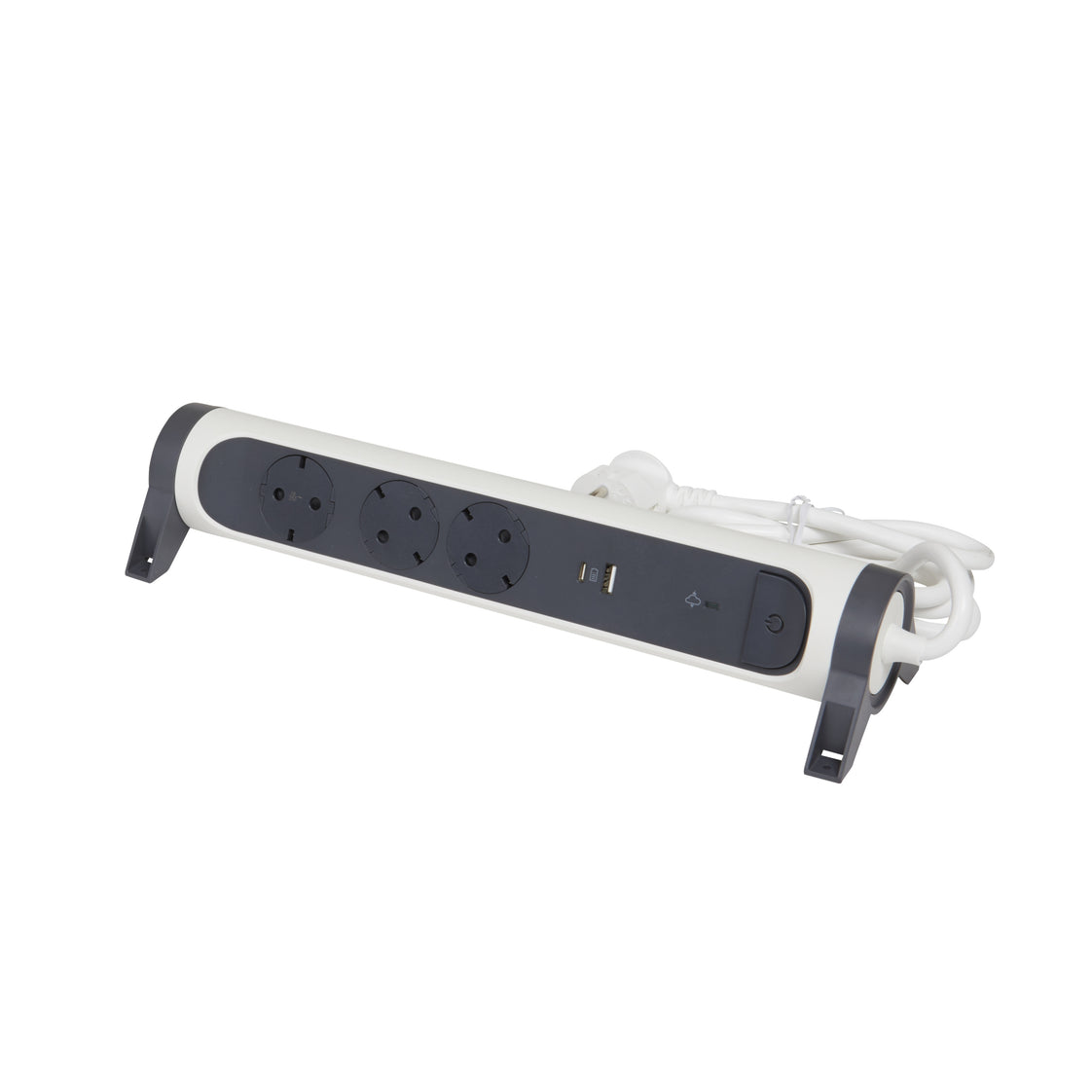Legrand Bloc multiprises USB A+C montable et orientable 3 voies 1,5m (Prise européenne) - 694508 [5 Pièces]