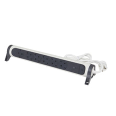 OSB 6x2P+A 1.5m Cordon Noir-Blanc (Prise européenne) - 694509 [5 Pièces]