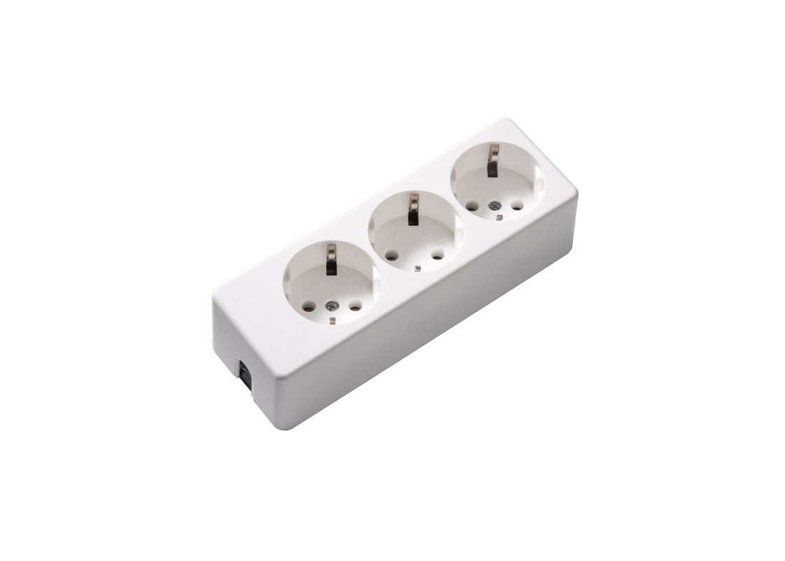 Martin Kaiser 3-Way Socket 35 Degree Arctic White (Prise européenne) - 1034/kws [40 Pieces]