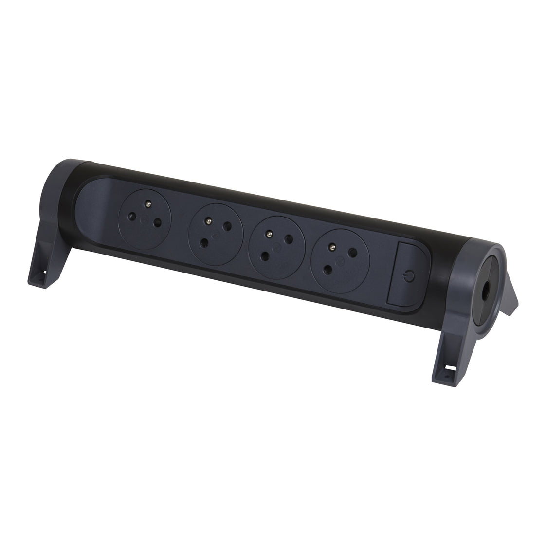 Legrand Premium Prise de courant 4x2P Avec Terre Sans Cordon Noir (Prise européenne) - 049466 [5 Pièces]