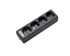 Martin Kaiser 4-Way Earthing Contact Socket Black (Prise européenne) - 1040/sw [30 Pieces]