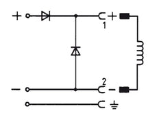 Connecteur 12-240V DC (DIN - A) Avec 1m de Câble Diode de Récupération et Protection de La Polarité - Burkert 2508 783588