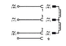 Connecteur 0-250V AC/DC (DIN - A) sans Circuit 3 Broches - Conducteur de Protection - Burkert 2508 008526