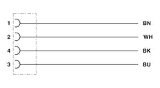 Phoenix Contact SAC-4P-10.0-PUR/M Câble pour capteurs/acteurs avec connecteur - 1683484