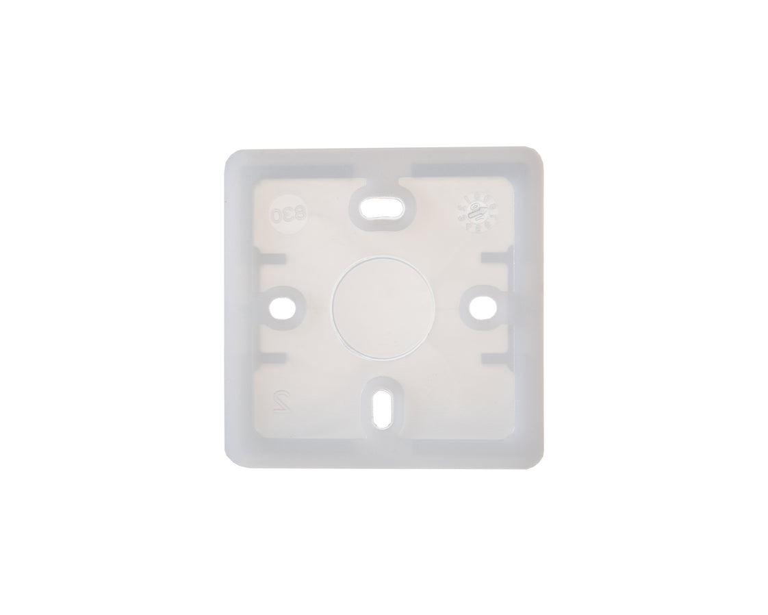 Martin Kaiser Plaque d'assemblage pour prise murale Carré naturel - 830/natur [100 pièces]