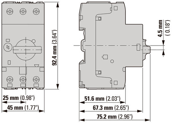 Disjoncteur De Circuit À 3 Pôles 6.3-10A PKZM0-10-T - 088916