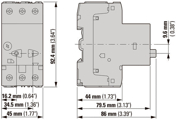 Eaton PKZM01 Disjoncteur De Protection Du Moteur 6.3-10A - 286087