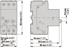 Eaton PKZM01 Disjoncteur De Protection Du Moteur 6.3-10A - 286087