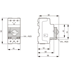 Disjoncteur De Protection De Moteur Eaton PKZM0 0.1-0.16A - 072730