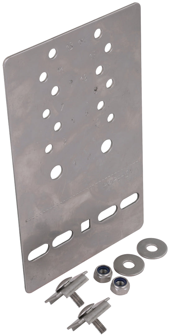 Plaque de liaison équipotentielle pour plateaux en acier inoxydable - 306213 [15 pièces]