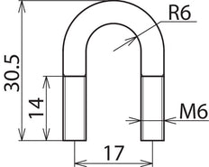 Serre-câble M6 en acier inoxydable 50-70 mm2 AISI 304 - 306231 [10 Pièces]