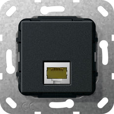 Gira RJ45 Cat 6A 10GB Changeur De Genre Module De Base Noir - 569510