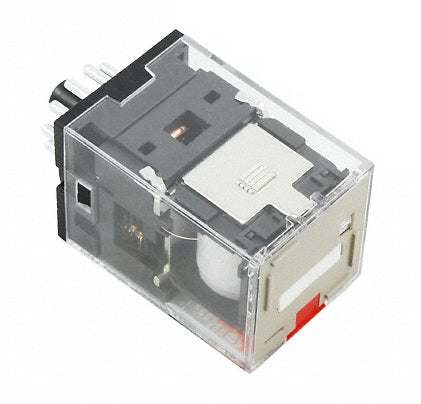 Relais Omron MKS 3PDT 24VAC 10A Avec LED Et Bouton De Test - MKSN8555R