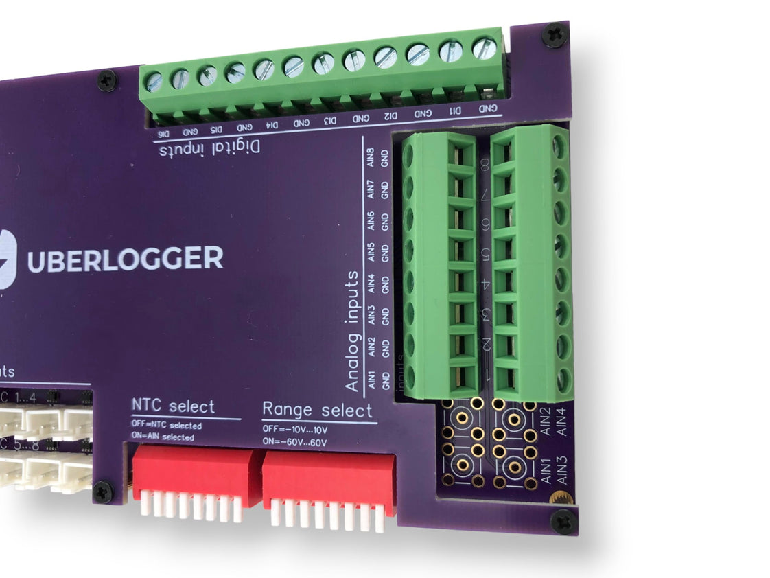 Uberlogger Datalogger 8x NTC/Tension 60V - 6x Numérique