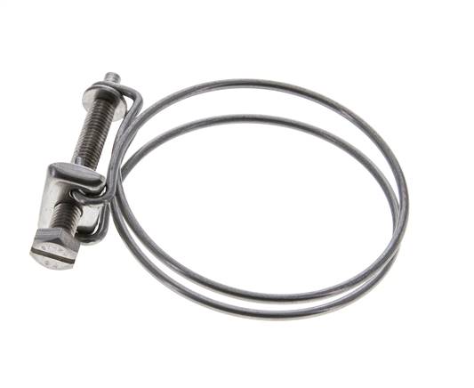 Collier de serrage 59 - 65 mm Acier galvanisé