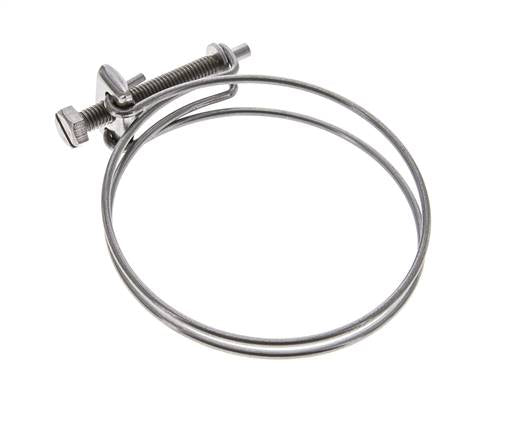 Collier de serrage 75 - 80 mm Acier galvanisé