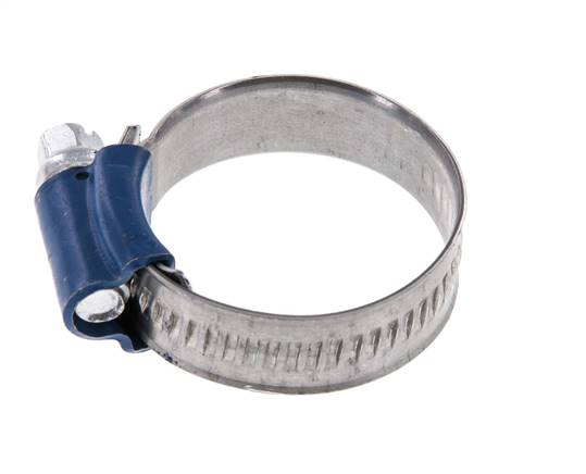 Collier de serrage 20 - 32 mm avec une bande de 12 mm en acier galvanisé - Aba [5 Pièces].