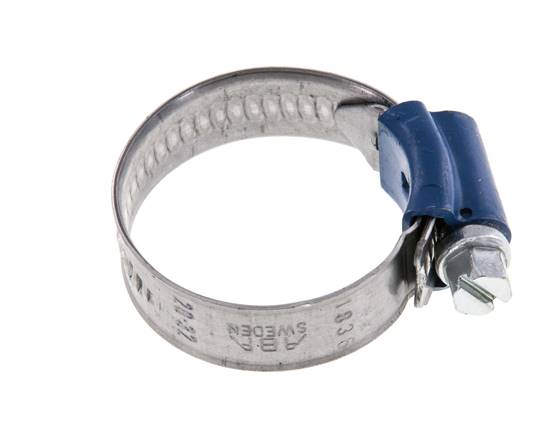 Collier de serrage 20 - 32 mm avec une bande de 12 mm en acier galvanisé - Aba [5 Pièces].