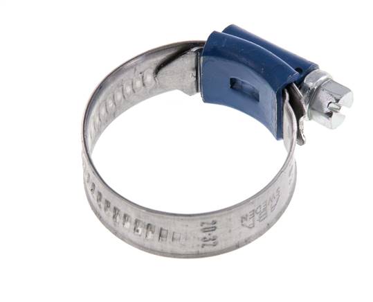 Collier de serrage 20 - 32 mm avec une bande de 12 mm en acier galvanisé - Aba [5 Pièces].