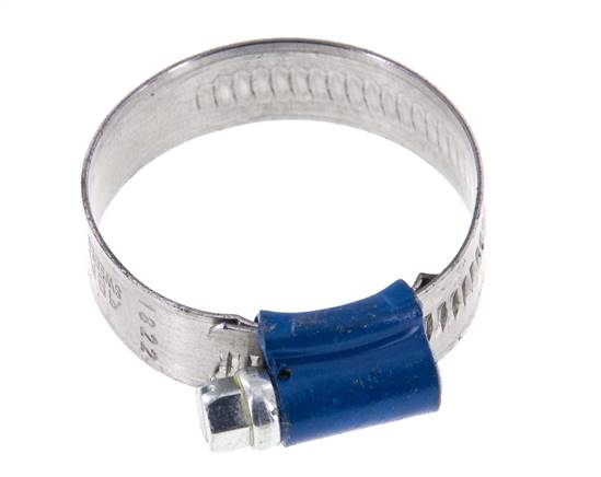 Collier de serrage 25 - 40 mm avec une bande de 12 mm en acier galvanisé - Aba [5 Pièces].