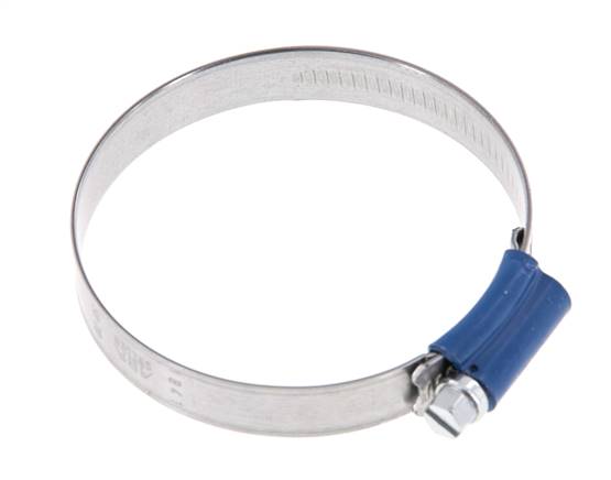 Collier de serrage 50 - 70 mm avec une bande de 12 mm en acier galvanisé - Aba [5 Pièces].