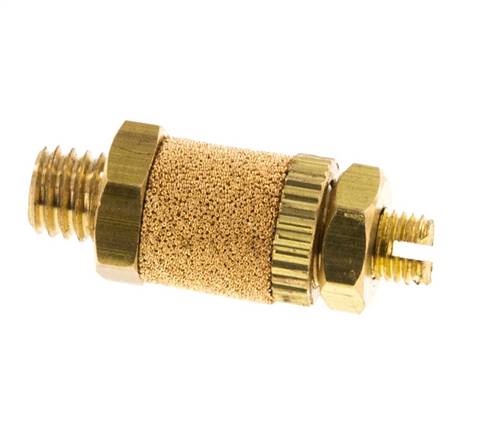 Silencieux De Contrôle Du Débit En Laiton M5 Avec Écrou De Blocage