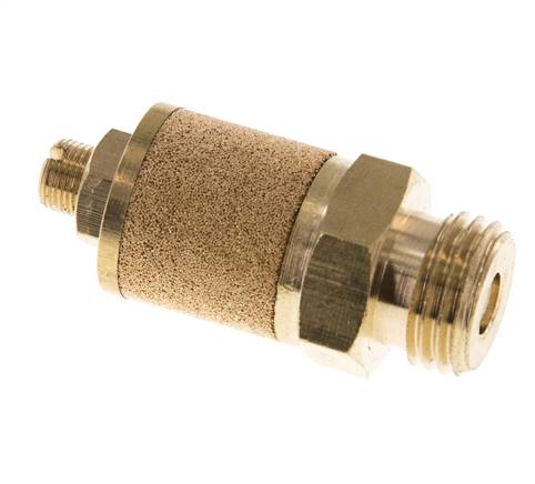 Silencieux de Contrôle du Débit en Laiton G1/4'' Avec Écrou de Blocage