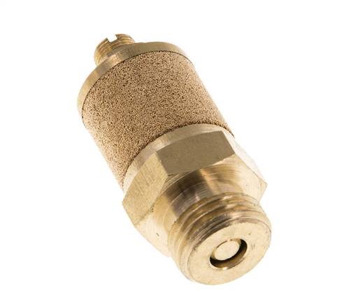 Silencieux de Contrôle du Débit en Laiton G1/4'' Avec Écrou de Blocage