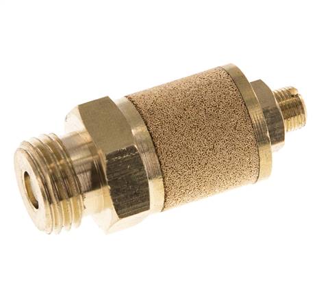 Silencieux de Contrôle du Débit en Laiton G1/4'' Avec Écrou de Blocage