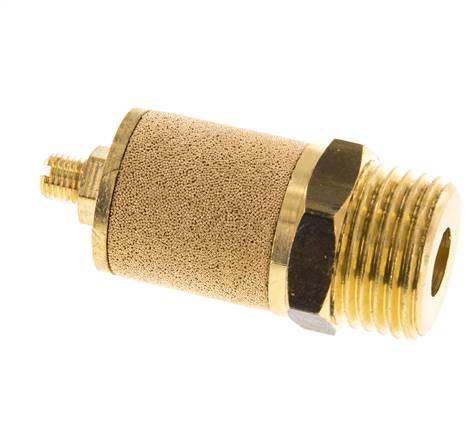 Silencieux de Contrôle du Débit en Laiton G1/2'' Avec Écrou de Blocage